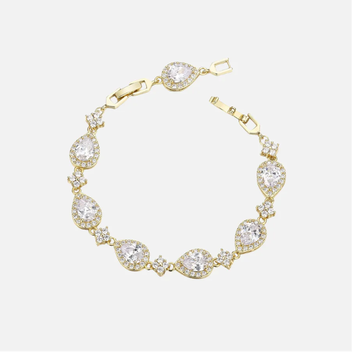Star Spaced Versailles Crystal  Teardrop Halo